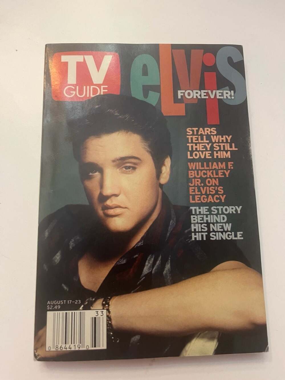 Vintage TV Guide Magazine August 17-23 2002 Elvis Forever Commemorative Issue